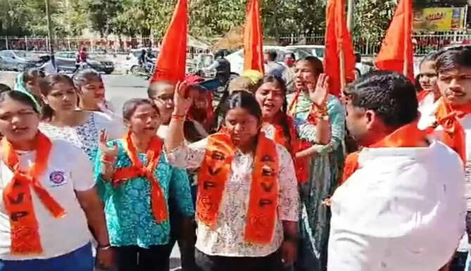ABVP protest