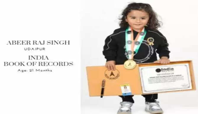 India Book of Records Abeer Raj Singh Udaipur