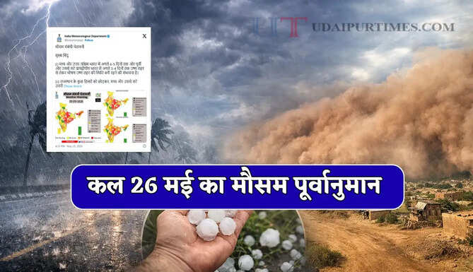 Kal Ka Mousam : देश के 13 राज्यों में भारी बारिश-तूफान की चेतावनी! देखें कल का नया मौसम पूर्वानुमान