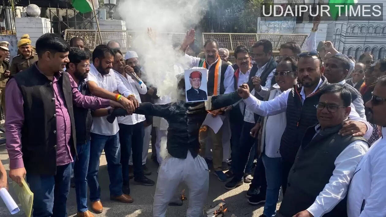 Congress Protest Over Voter List Deletions in Udaipur