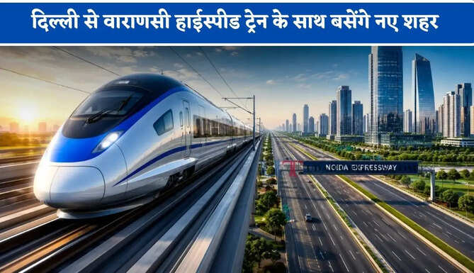 दिल्ली से वाराणसी हाईस्पीड ट्रेन के साथ बसेंगे नए शहर, नोएडा एयरपोर्ट के पास बनेगा बड़ा बिजनेस हब&nbsp;