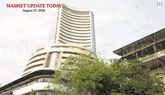 Market Closing Commentary August 27 2026 | Sensex and Nifty Close Lower; Rising Crude Oil Prices