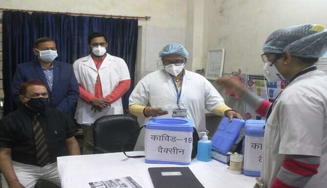 कोरोना वैक्सीनेशन में उदयपुर की पहले दिन ही 84.66 प्रतिशत उपलब्धि