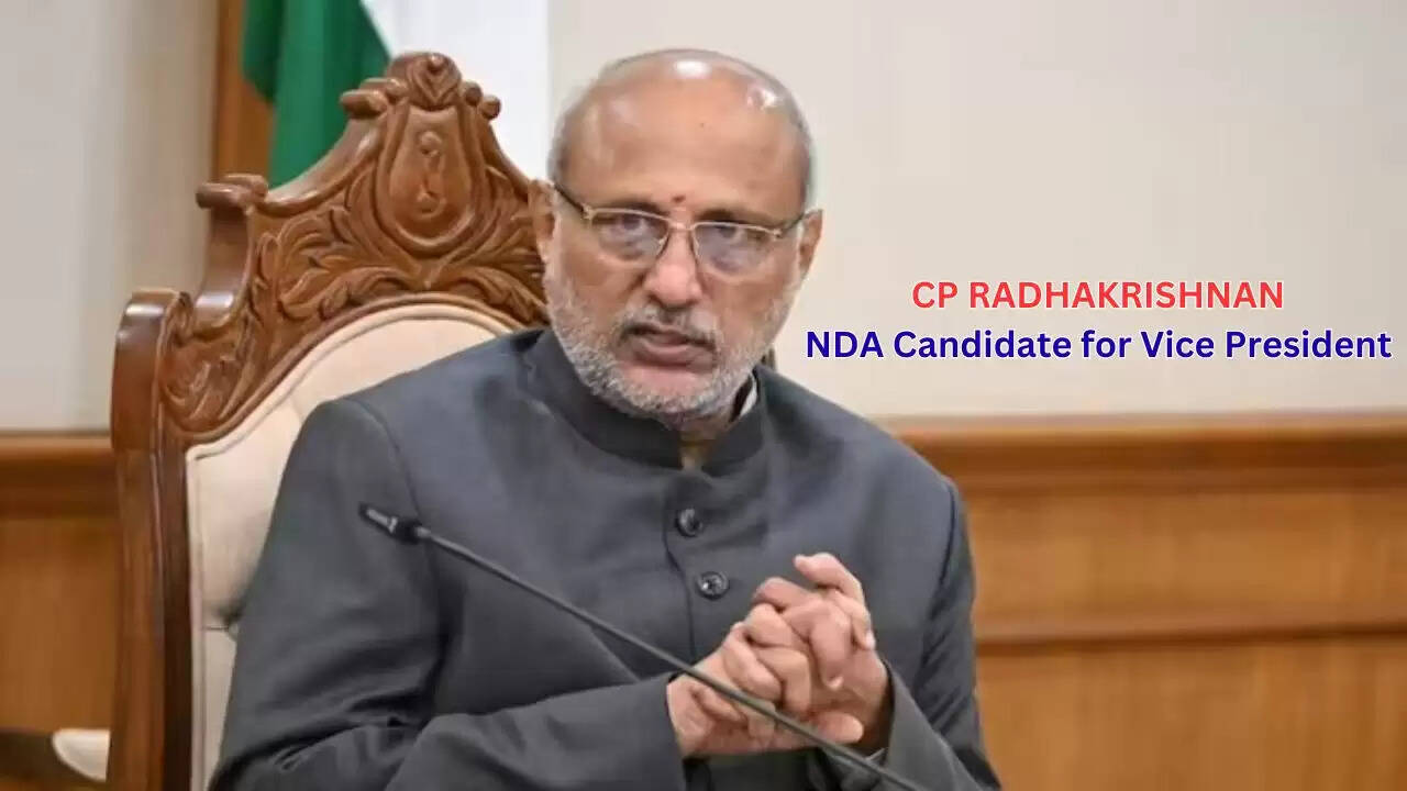 Maharashtra Governor CP Radhakrishnan is NDA Candidate for Vice President of India