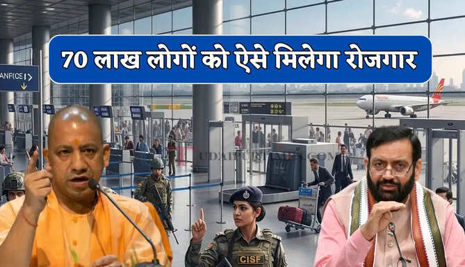 नोएडा एयरपोर्ट से बदलेगी पश्चिमी UP और हरियाणा की तस्वीर, 70 लाख लोगों को मिलेगा रोजगार