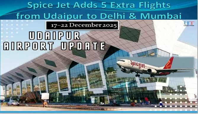 Udaipur Delhi Mumbai Extra Flights