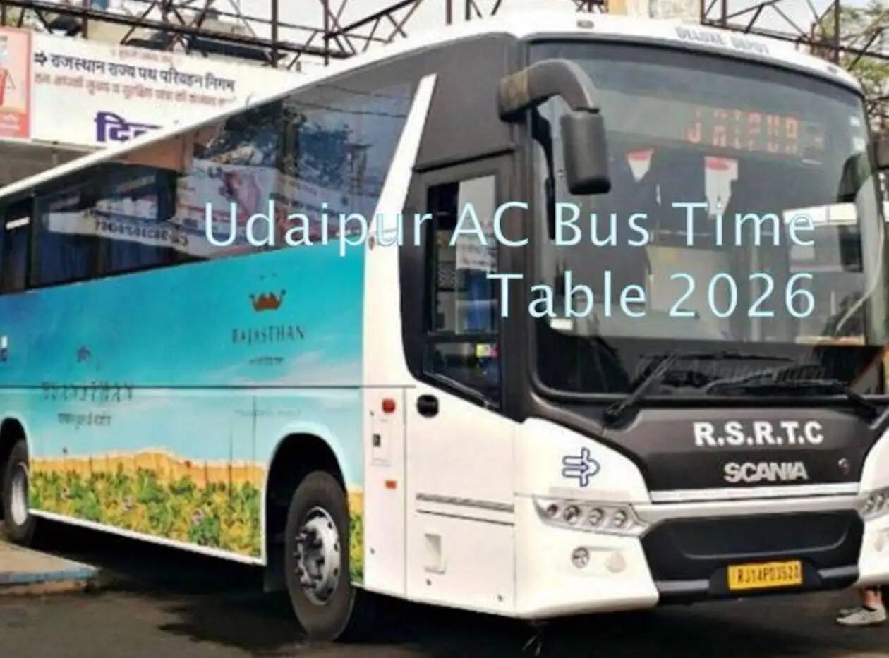 udaipur AC bus time table