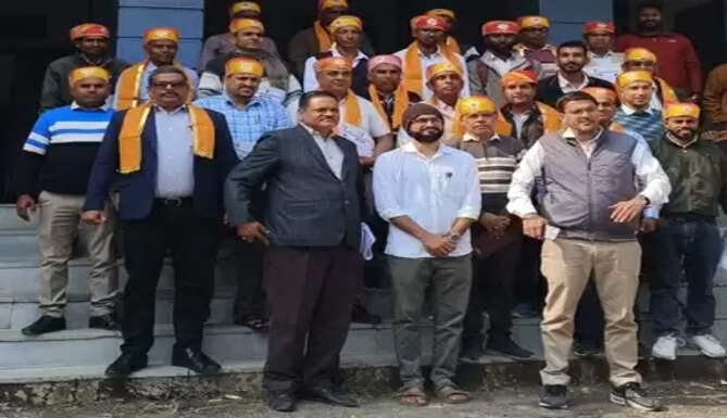 BLOs honored in Jhadol for 100% digitization of voter enumeration forms in Udaipur