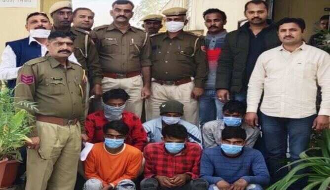 जोगी तालाब इलाके से डकैती की योजना बनाते 6 गिरफ्तार