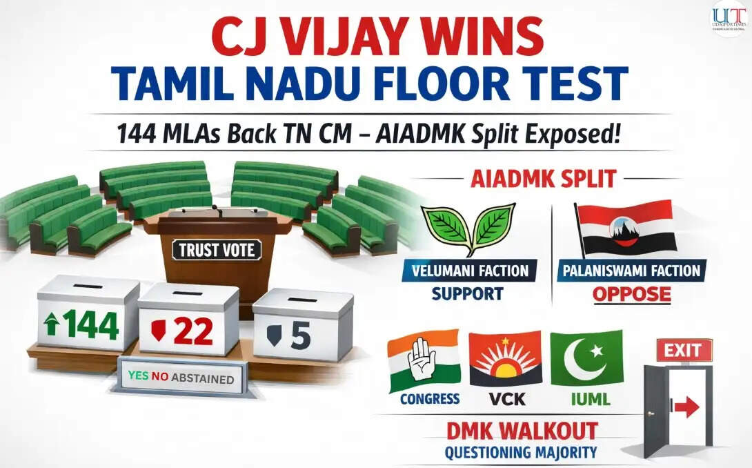 CJ Vijay wins Tamil Nadu Assembly floor test with support of 144 MLAs amid AIADMK split