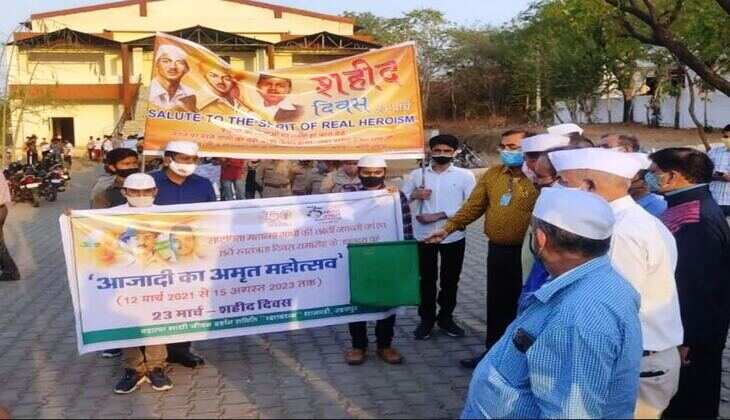 शहीद दिवस पर निकली अहिंसा रैली