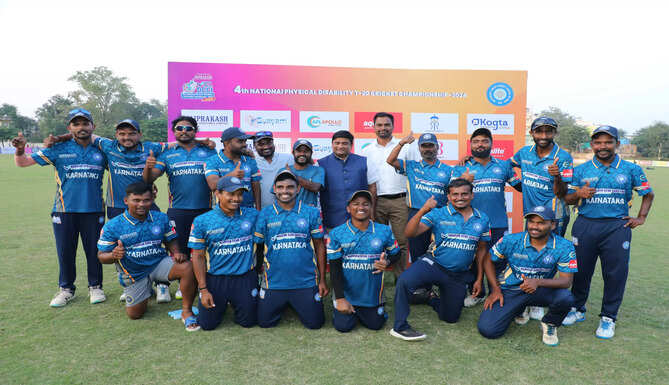 Mumbai and Karnataka to&nbsp; clash in the Finals of the National Cricket Championship for the&nbsp; Specially Abled in Udaipur