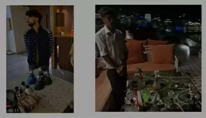 Police raid in Udaipur &mdash; 34 illegal hookahs seized from multiple restaurants and bars.