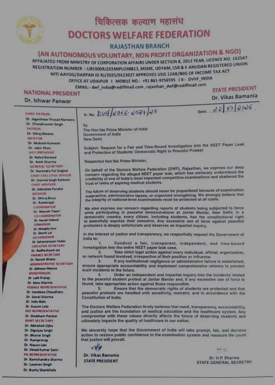 NEET Paper Leak Protest