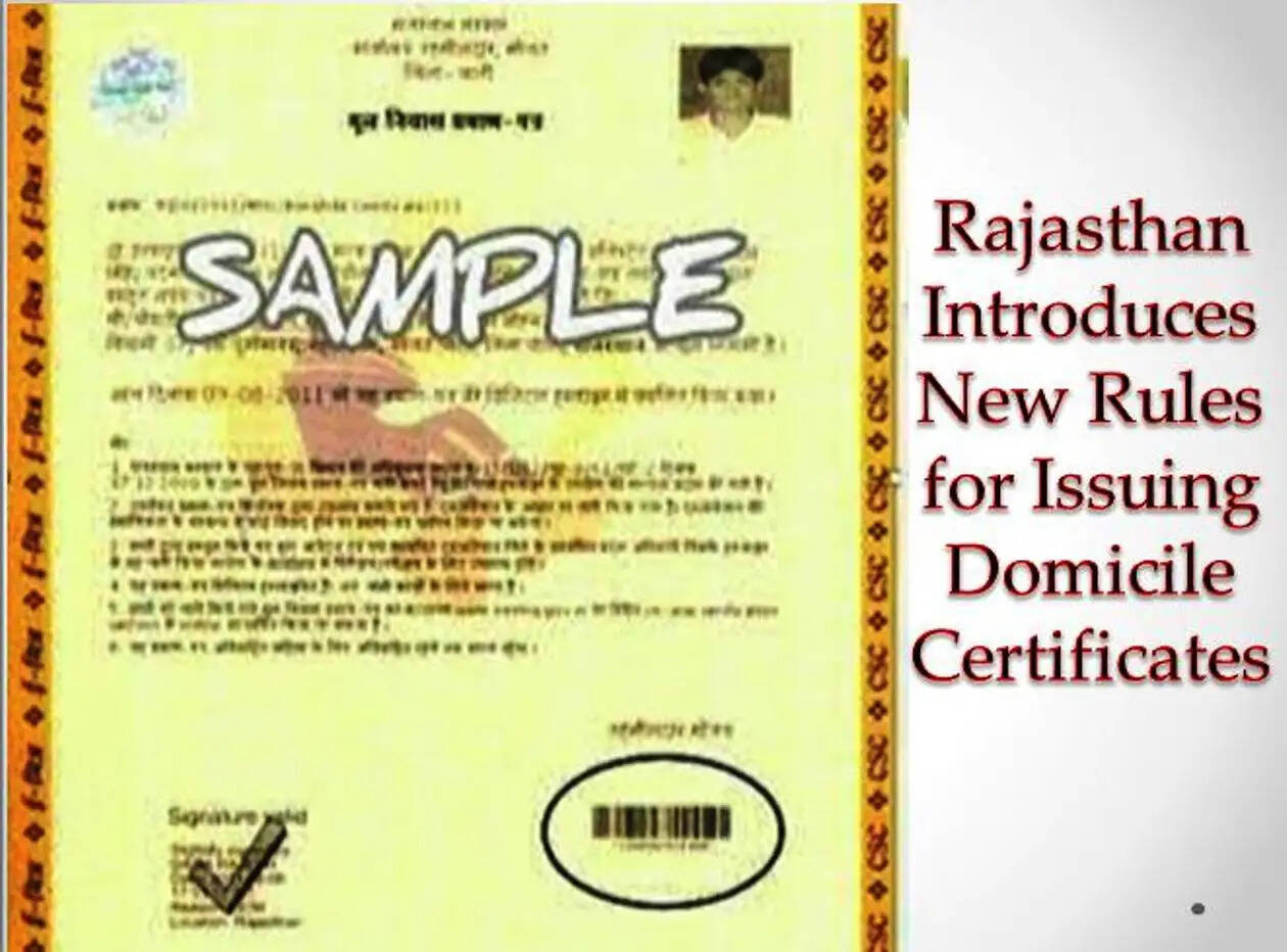 Domicile certificate