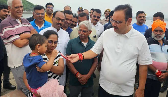CM Walk at Fatahsagar Udaipur 