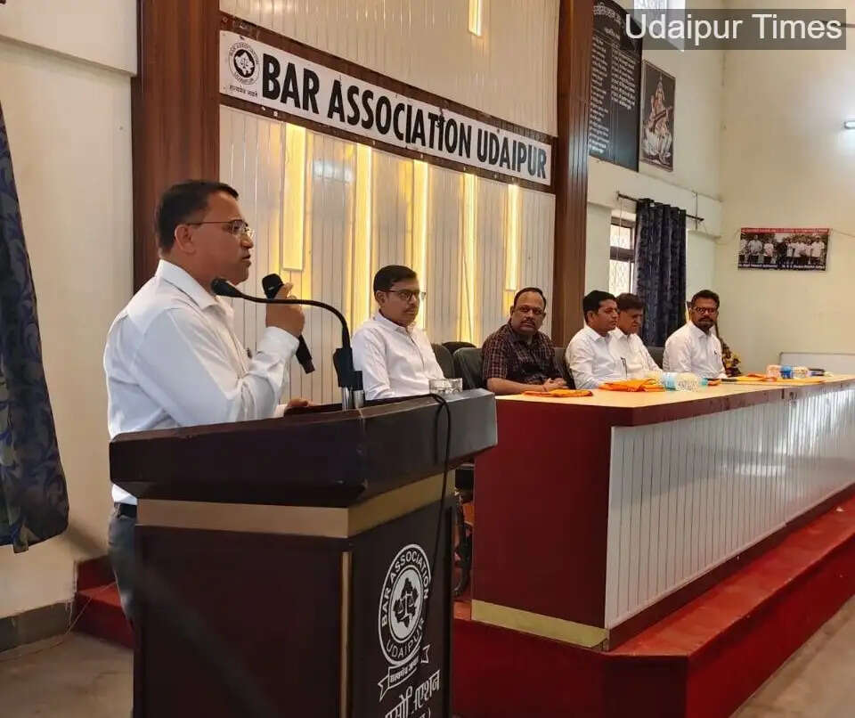 Bar Association Udaipur inaugurates special AIBE preparation classes for advocates at Bar Association Auditorium in Udaipur on May 18, 2026