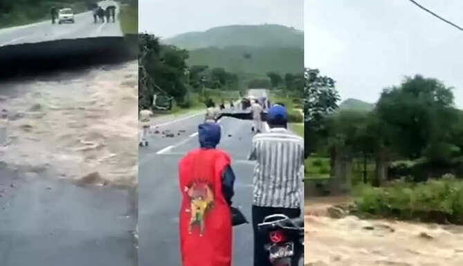 heavy rain in udaipur rajsamand