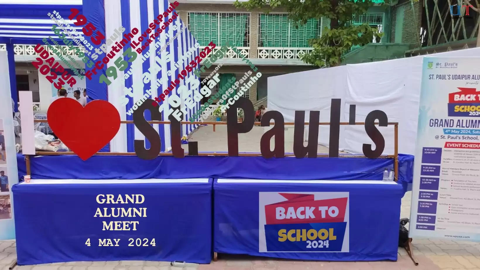 Udaipur St Pauls Alumni Meet Back To School 2024 70 years Batches from St pauls get together for Grand Alumni Meet