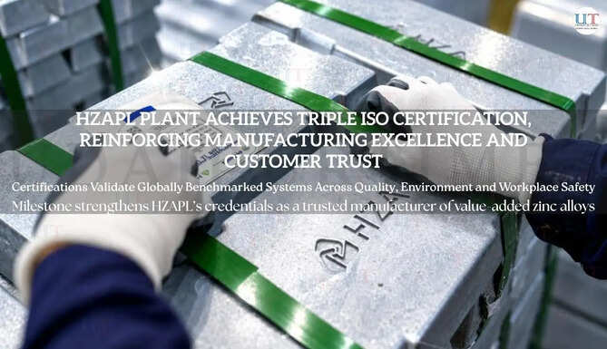 HZAPL Plant Achieves Triple ISO Certification, Reinforcing Manufacturing Excellence and Customer Trust
