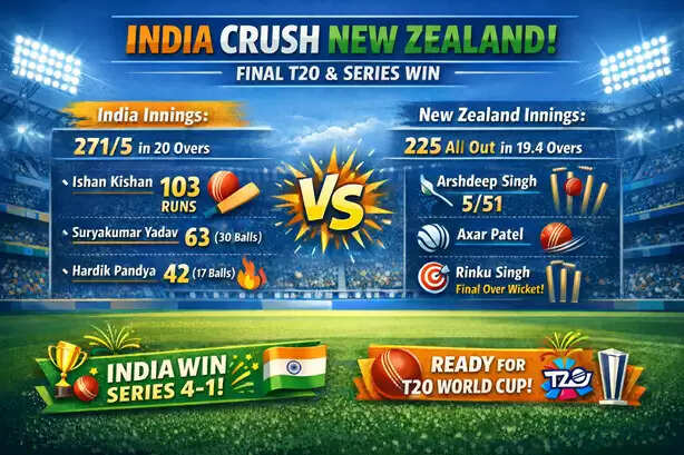 Ishan Kishan celebrates his century during the final T20 match against New Zealand