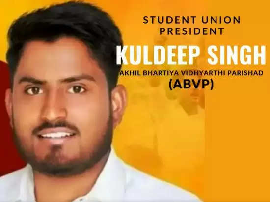 Kuldeep Singh MLSU Student Union President 2022 ABVP
