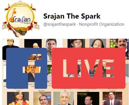 SRAJAN THE SPARK Facebook Live - a musical program loved all over the world | Beyond boundaries