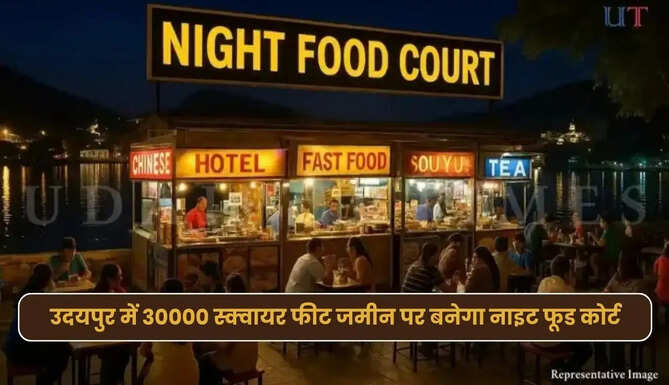 Night Food Court In Udaipur 