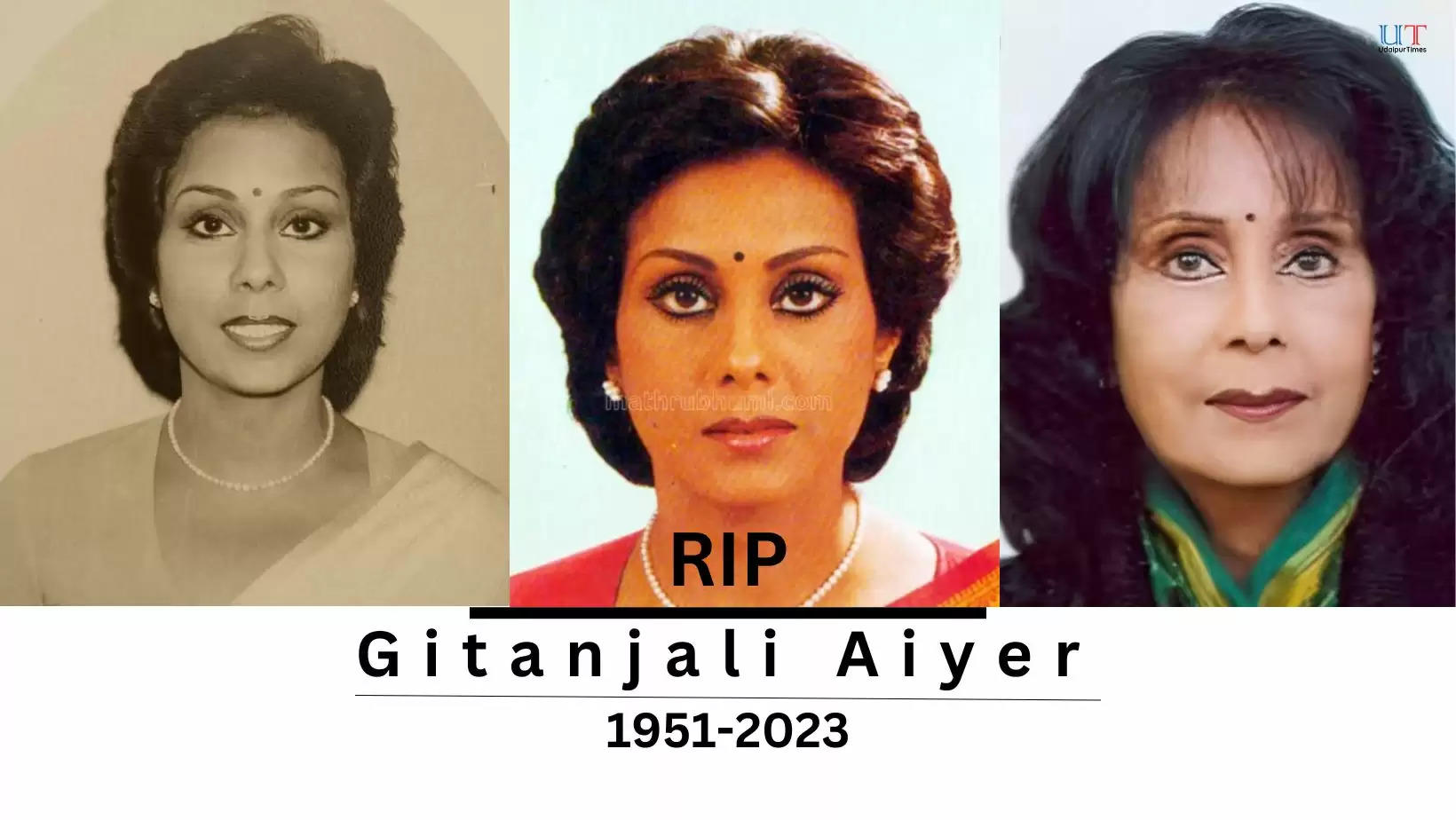 Gitanjali Aiyer Passes Away Udaipur Times Doordarshan TV Anchor