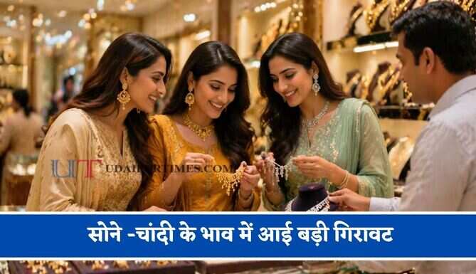 सोने -चांदी के भाव में आई बड़ी गिरावट,&nbsp;चेक करें आज का ताजा भाव