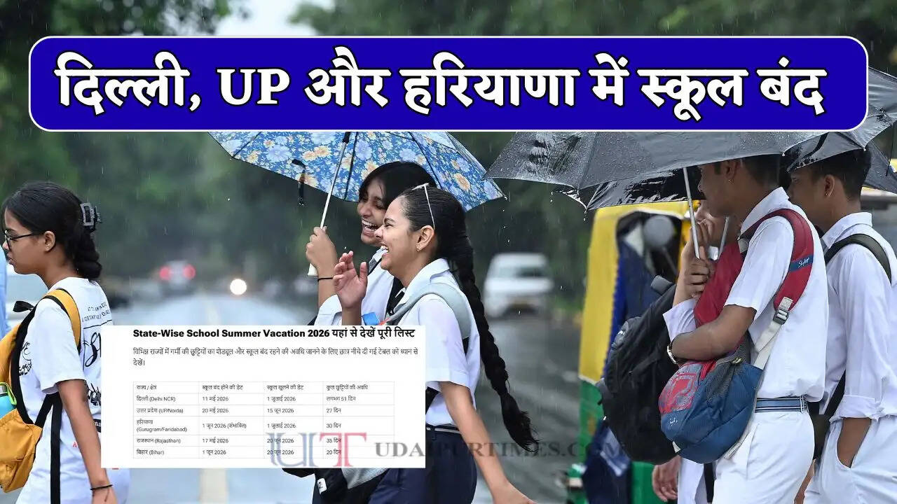 भीषण गर्मी के चलते दिल्ली, UP और हरियाणा में स्कूल रहेंगे बंद, यहां देखें छुट्टियों की लिस्ट