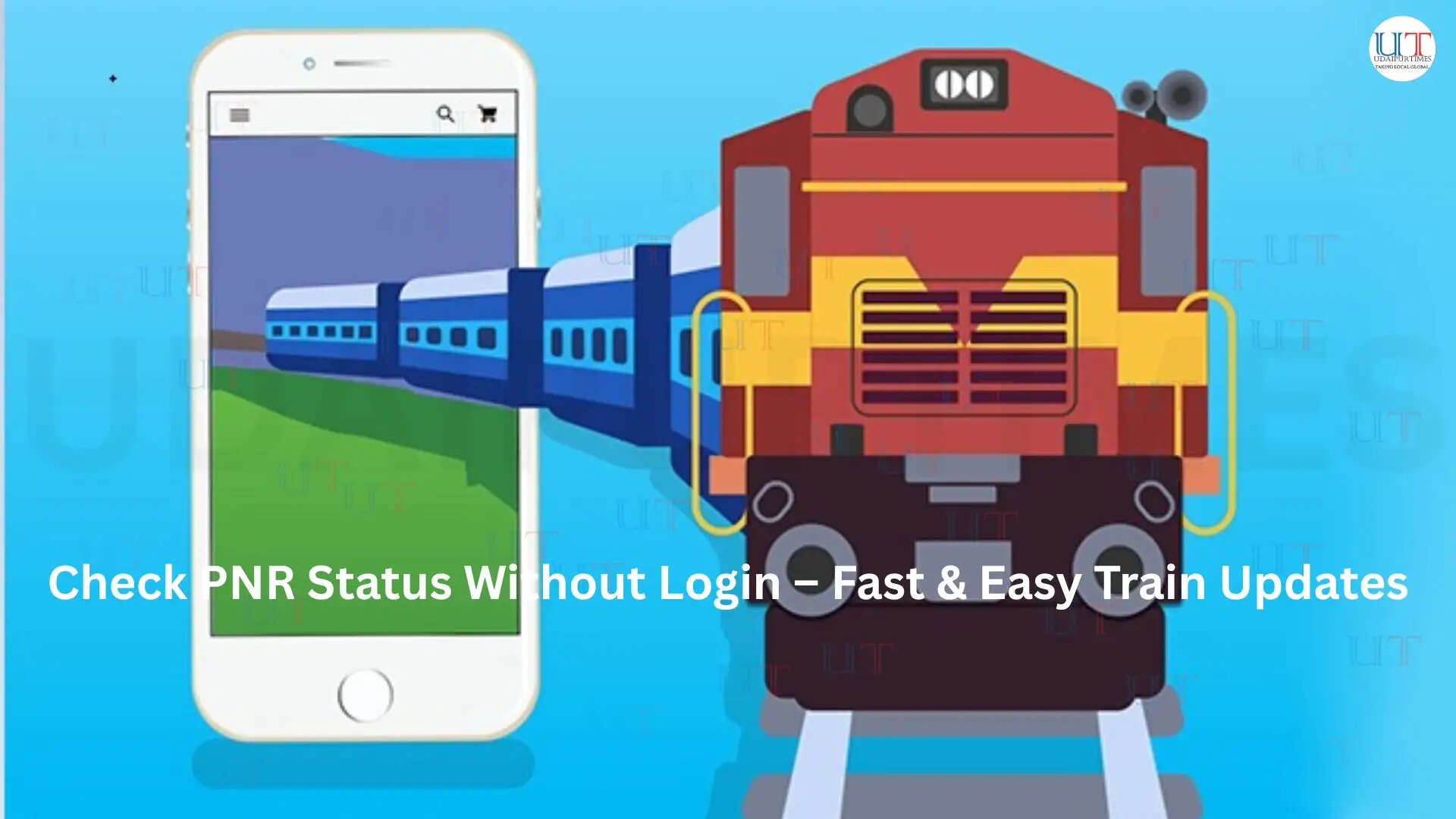 Person checking train PNR status on mobile phone for Indian Railways booking update without login