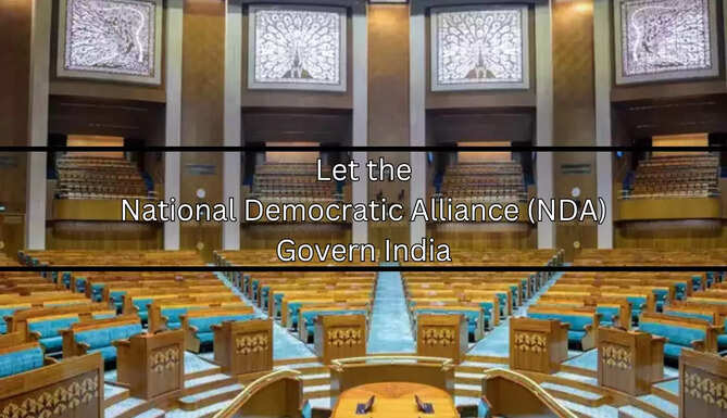 With Both NDA and INDIA forming the Parliamentary package for the coming 5 years it is prudent that the NDA continue to lead the government, with the Congress led INDIA taking on the mantle of a very strong opposition