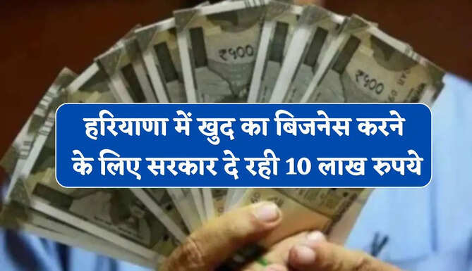 हरियाणा में खुद का बिजनेस करने के लिए सरकार दे रही 10 लाख रुपये, ऐसे उठाएं लाभ&nbsp;