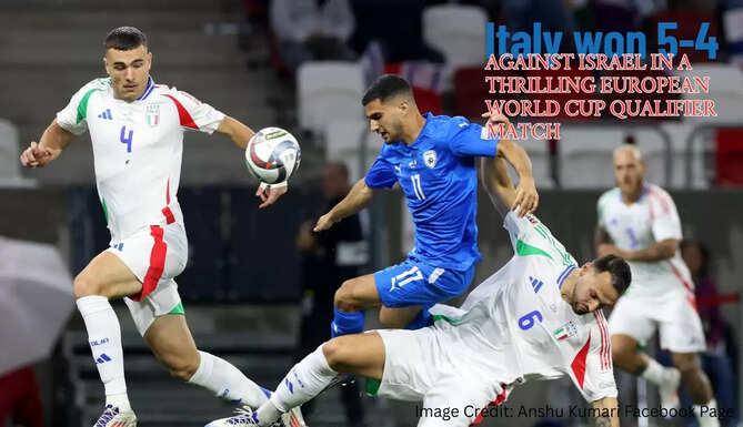 Italy won 5-4 against israel in world cup qualifier