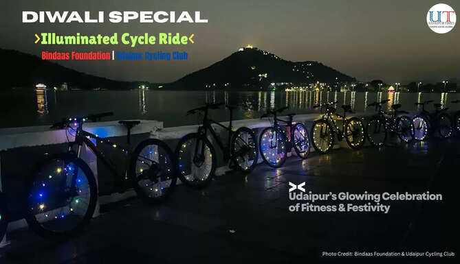 Illuminated Cycle Ride 2025 &mdash; Udaipur&rsquo;s Glowing Celebration of Fitness & Festivity
