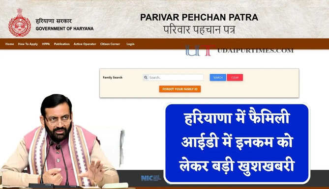 हरियाणा में फैमिली आईडी में इनकम को लेकर बड़ी खुशखबरी, CM सैनी ने कर दिया ये ऐलान