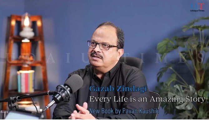 Pavan Kaushik with his new book Gazab Zindagi &ndash; Every Life is an Amazing Story, launched in 2025