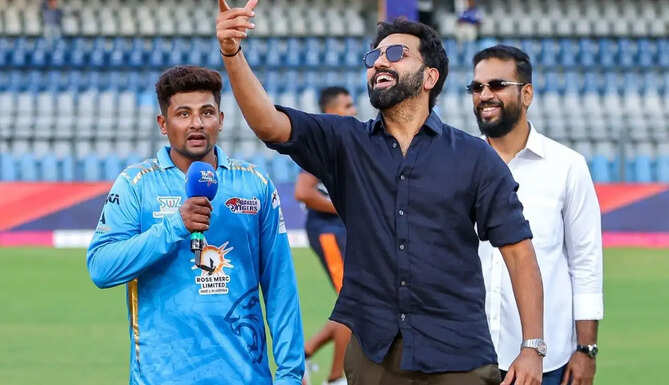 Rohit Sharma attends the T20 Mumbai League 2026 opener as Shashwat Jagtap celebrates his unbeaten century for Eagle Thane Strikers.