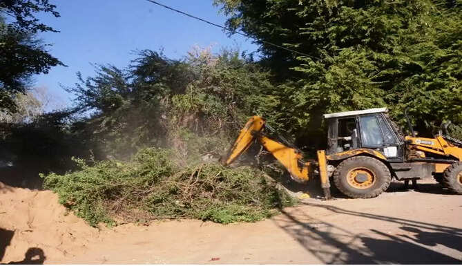 encroachment removed