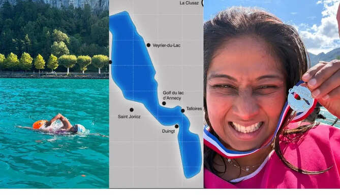 Jharna Kumawat Cross Lake Annecy