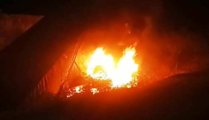 Fire in trailer