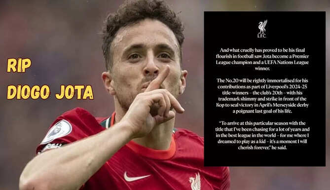 Diogo Jota jersey tribute, Liverpool No. 20, Jota legacy, Liverpool honors Jota, Anfield legends, football jersey retirement, Premier League news,
