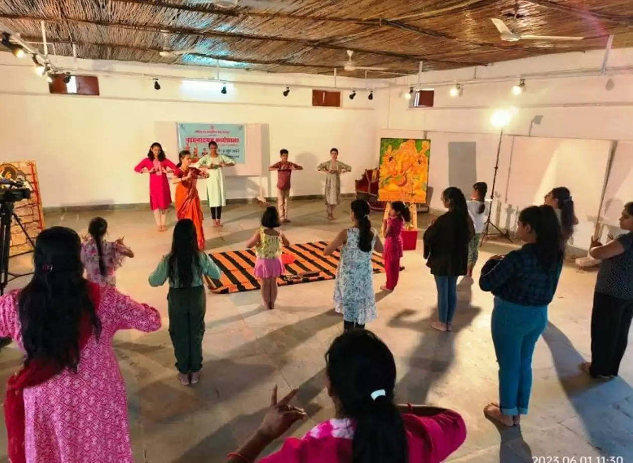 bharatnatyam workshop at shilpgram