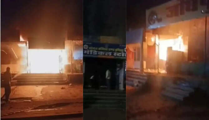 Fire in Medical Shop