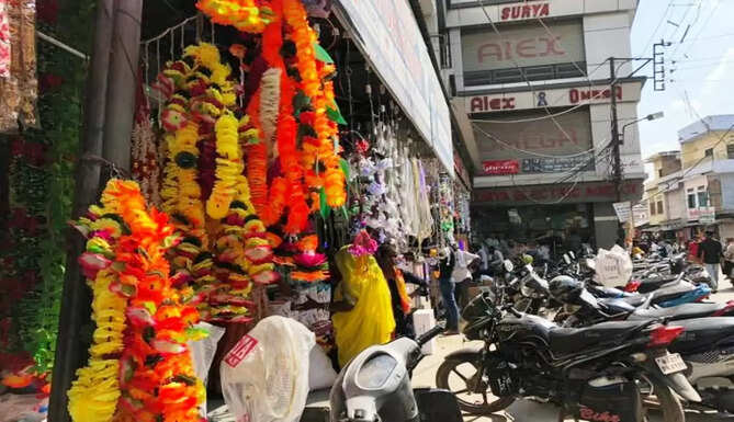 market on navratri
