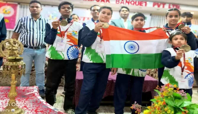 udaipur kickboxer won 5 gold