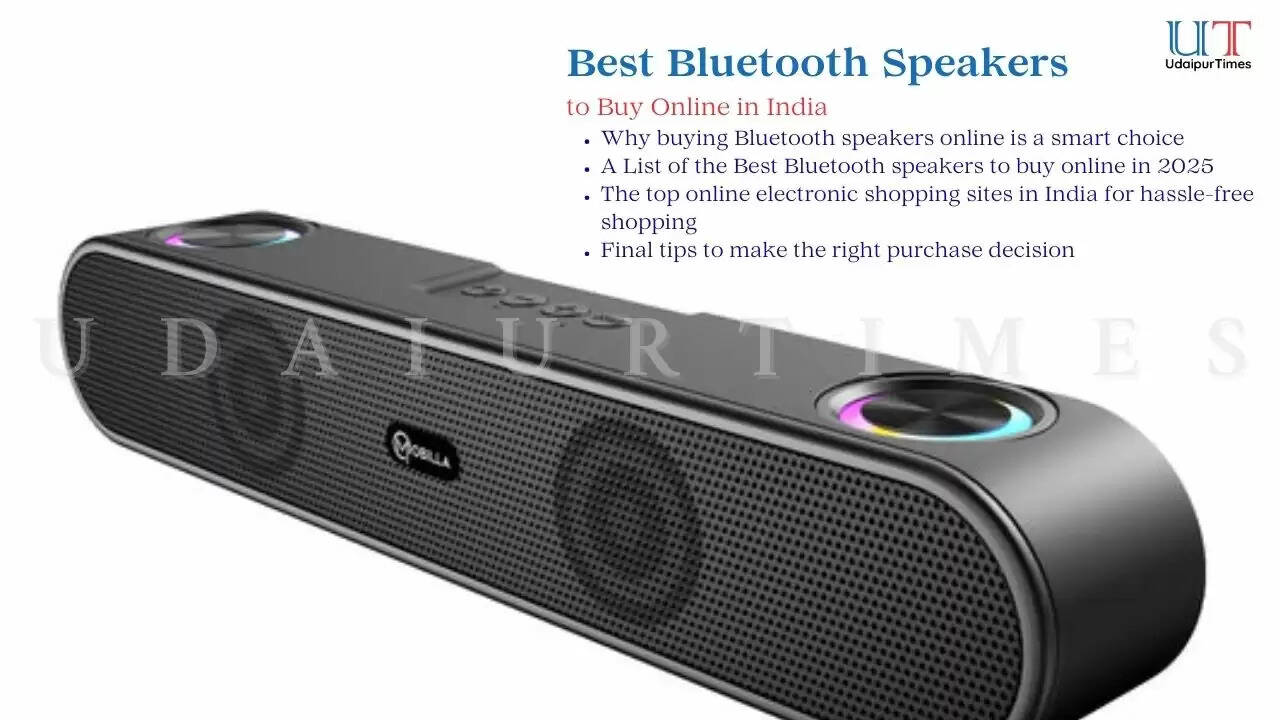 Best Bluetooth speakers to buy online in India 2025 &ndash; JBL Flip 6, Sony SRS-XB13, boAt Stone 1200, Bose SoundLink Revolve+, Mi 16W portable speaker &ndash; UdaipurTimes shopping guide