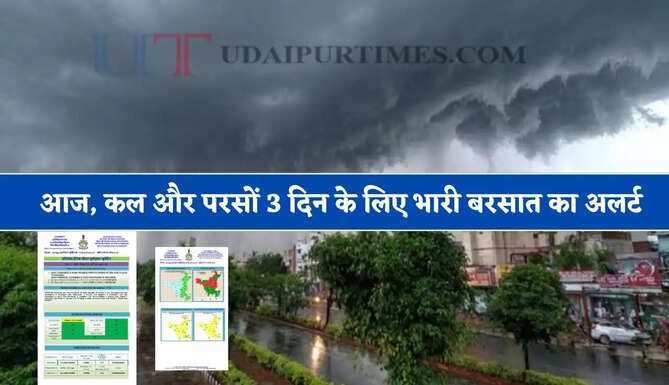 हरियाणा पंजाब और चंडीगढ़ में आज, कल और परसों समेत 3 दिन के लिए भारी बरसात का येलो अलर्ट