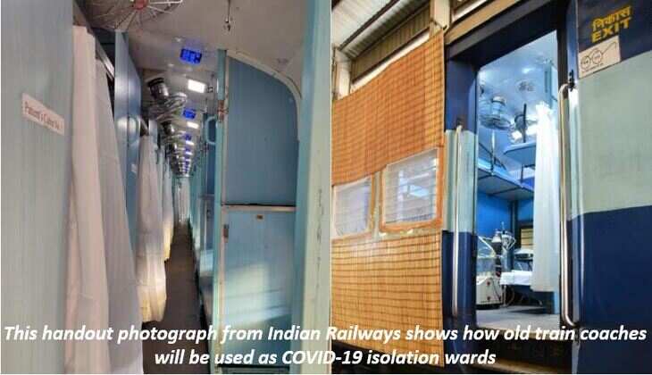 37 Coaches in Udaipur are being converted to Isolation Coaches during COVID times